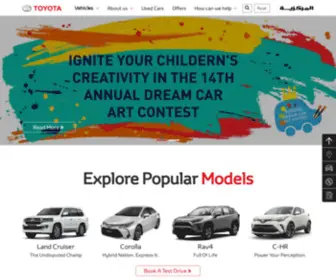Toyota.com.jo(Toyota Jordan) Screenshot