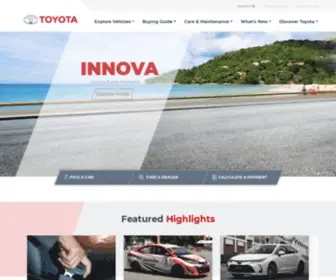 Toyota.com.ph Screenshot