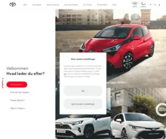 Toyota.dk(Toyota Danmarks officielle hjemmeside) Screenshot