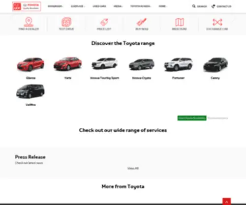 Toyotaetioscross.in(Born With Attitude) Screenshot