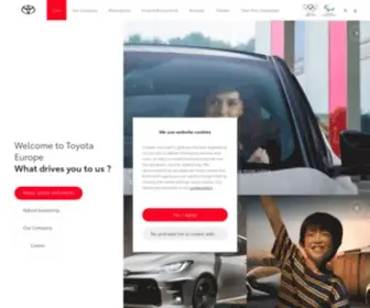 Toyota.eu(The Toyota Motor Europe website) Screenshot