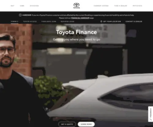 Toyotafinance.com.au(Toyota Financial Services) Screenshot