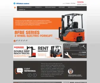 Toyotaforklift.ae(Toyota Material Handling UAE) Screenshot