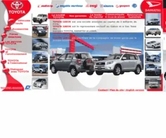 Toyotagabon.com(Bienvenues sur le site officiel de TOYOTA GABON) Screenshot