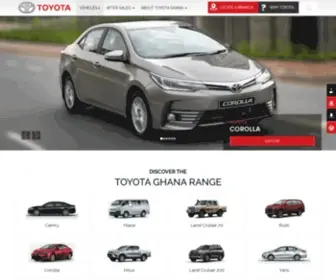 Toyotaghana.com(Toyota Motor Corporation) Screenshot