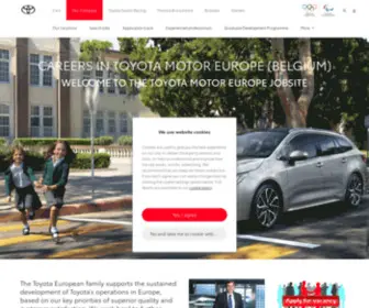 Toyotajobs.com(Careers in Toyota Motor Europe (Belgium)) Screenshot