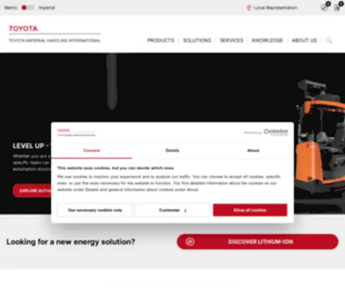 Toyotamaterialhandling-International.com(Trucks & Forklifts Solutions) Screenshot
