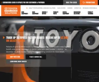 Toyotamhs.com(Toyota Material Handling Solutions) Screenshot