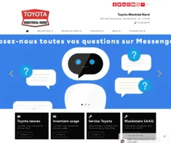 Toyotamontrealnord.com(Toyota Montréal) Screenshot