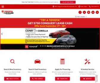 Toyotaofcleveland.com Screenshot