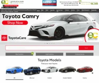 Toyotaofelcajon.com Screenshot