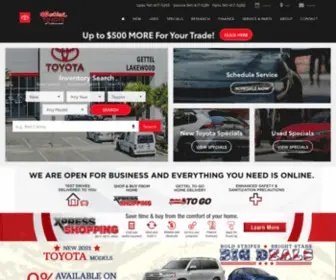 Toyotaoflakewood.com(Gettel Toyota of Lakewood) Screenshot