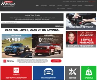 Toyotaofmuncie.com(Toyota of Muncie) Screenshot