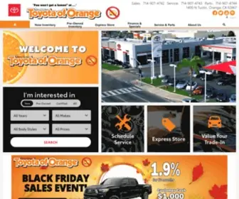 Toyotaoforange.com Screenshot