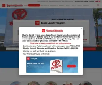 Toyotaofriverside.com Screenshot