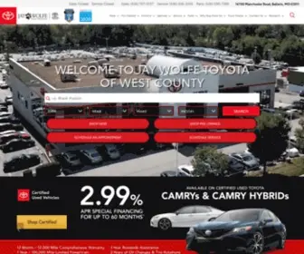 Toyotaofwestcounty.com(Toyota of West County) Screenshot