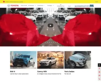 Toyotaqatar.com(Toyota Qatar Official Site) Screenshot
