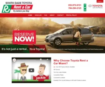 Toyotarentacarmiami.com(South Dade Toyota of Homestead Toyota Rent a Car (TRAC)) Screenshot