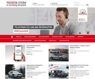 Toyotatitan.hu(Toyota Titán) Screenshot