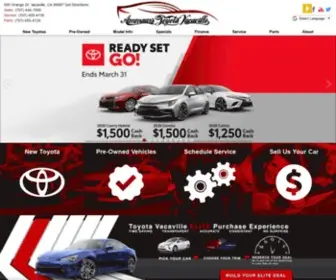 Toyotavacaville.com Screenshot