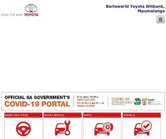 Toyotawitbank.co.za(Barloworld Toyota Witbank) Screenshot