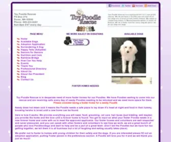 Toypoodlerescue.net(Toy Poodle Rescue) Screenshot