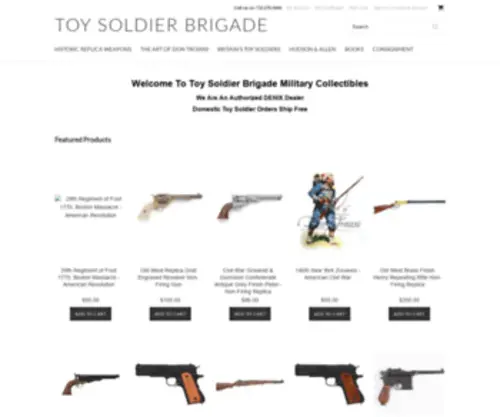 Toysoldierbrigade.com(Toy Soldier Brigade) Screenshot