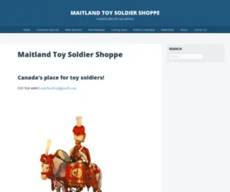 Toysoldiers.com(Maitland Toy Soldier Shoppe) Screenshot