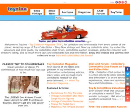 Toyzine.com(Discover Exclusive Toys Collector Treasures and Rare Toy Finds Now) Screenshot