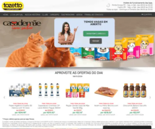 Tozetto.com.br(TOZETTO Supermercados) Screenshot