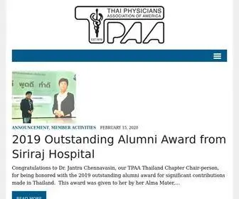 Tpaa.us(Thai Physicians Association of America) Screenshot