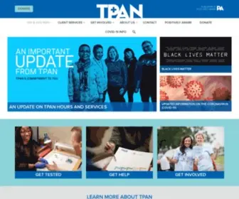 Tpan.com(Test Positive Aware Network) Screenshot