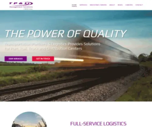 Tpandl.com(Transportation Partners & Logistics) Screenshot