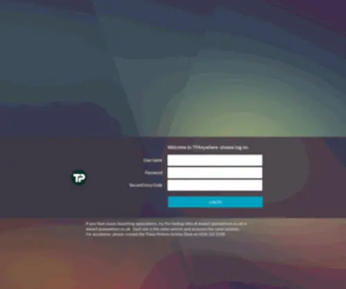 Tpanywhere.co.uk(Citrix Gateway) Screenshot