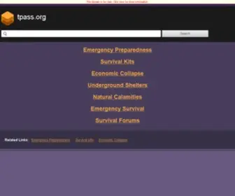 Tpass.org(Preparedness) Screenshot