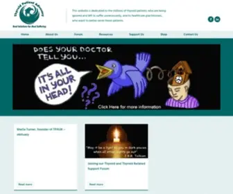 Tpauk.com(Thyroid Patient Advocacy) Screenshot