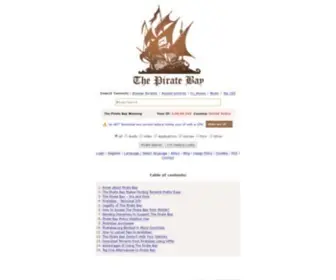 TPBproxypirate.com(The Pirate Bay) Screenshot