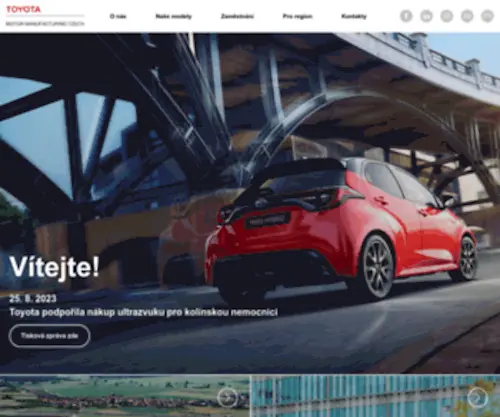 Tpca.cz(Toyota Motor Manufacturing Czech Republic s.r.o) Screenshot