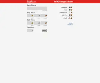Tpcalc.com(Default page) Screenshot