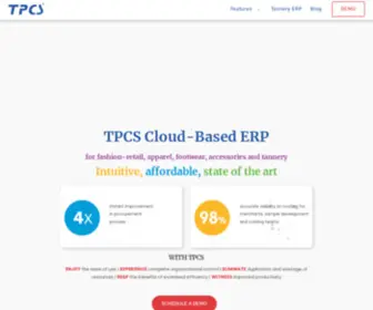 TPCstech.com(Cloud Based ERP for Footwear) Screenshot