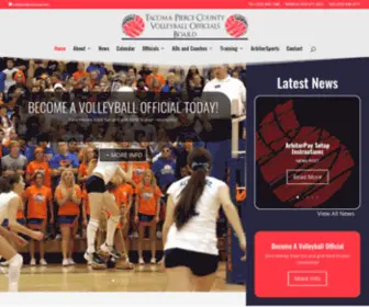 TPcvob.com(Tacoma-Pierce County Volleyball Officials Board) Screenshot