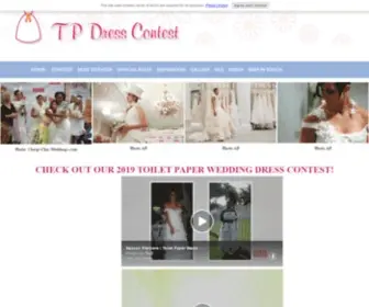 TPdresscontest.com(The Toilet Paper Wedding Dress Contest) Screenshot