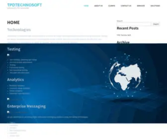 TPdtechnosoft.co.in(TPD Techno Site) Screenshot