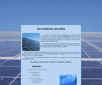 Tpepanneauxsolaires.fr(TPE : tout sur les panneaux solaires (photovoltaïques et thermiques)) Screenshot