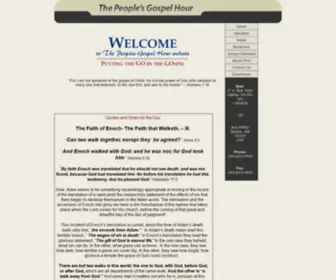 TPGH.org(The People's Gospel Hour) Screenshot