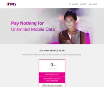 TPgmobile.sg(Formerly TPG Telecom) Screenshot