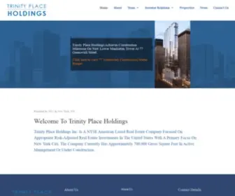 TPHS.com(Trinity Place Holdings) Screenshot