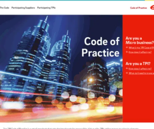 Tpicodeofpractice.co.uk(Tpicodeofpractice) Screenshot