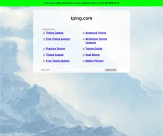 Tping.com(The Leading Typing Site on the Net) Screenshot