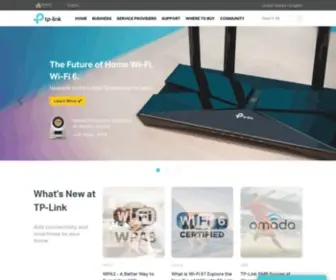 Tplink.com(Wi-Fi Netwerkapparatuur voor Thuis & Bedrijfsomgevingen) Screenshot